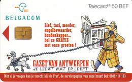 PRIVE CHIP : CPP040 50 Bef Gazet Van Antwerpen , Newspaper USED - Con Chip