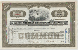 North American Light & Power Company  1931 USA 1 Shares ( D AK 4 ) Günstige Versandkosten - Electricidad & Gas