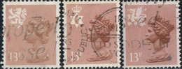 GB 1984 Yv. N°1151 à 1153 - 13p Brun-rose - Oblitéré - Sin Clasificación