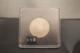 Deutsches Reich; Kursmünze 1 Mark, Silber; 1875 G; Ss +; Jäger-Nr. 9 - 1 Mark