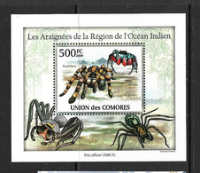 UNION DES COMORES 2009 ARAIGNEES YVERT N°1973 NON DENTELE  NEUF MNH** - Spiders