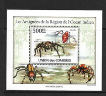 UNION DES COMORES 2009 ARAIGNEES YVERT N°1971 NON DENTELE  NEUF MNH** - Spiders