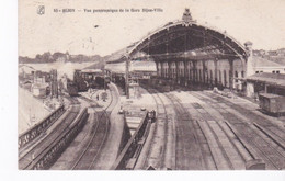 Dijon, Vue Panoramique De La Gare Dijon-ville - Bahnhöfe Mit Zügen