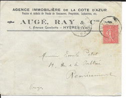 83 - Var - Hyéres - Agence Immobiliere De La Cote D'azur - A.Ray - Advertising