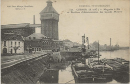 CORBEIL- S Et O -MAGASINS A BLE ET PAVILLONS D'ADMINISTRATION DES GRANDS MOULINS  - 1917 - Corbeil Essonnes