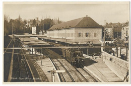 ZÜRICH ENGE: Bahnhof Mit Zug ~1930 - Enge