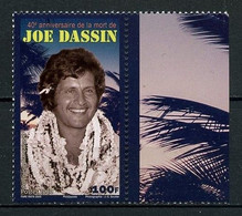 POLYNESIE 2020 N° 1247 ** Neuf MNH Superbe Personnalité Joe Dassin Chanteur Compositeur écrivain Writer - Unused Stamps