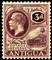 Antigua 1927 SG 74  3d Purple/pale Yellow  Mult Script CA  Perf 14   Mint - 1858-1960 Colonia Británica