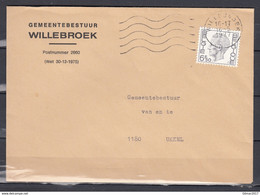 Brief Van Willebroek Naar Ukkel - 1970-1980 Elström
