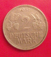 Allemagne. 2 Mark 1951 D. Deutschland. Aux Raisins - 2 Marchi