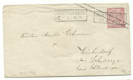 PREUSSEN Ra2 SCHIVELBEIN Auf GA-Umschalg 1Gr. NDP Um 1870 Nach Kühndorf - Enteros Postales