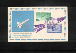 Dominican Republic 1964 Space / Raumfahrt FDC - Amérique Du Sud