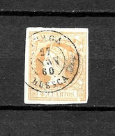 LOTE 1809 /// (C020) ESPAÑA 1860 // EDIFIL Nº: 52 CON FECHADOR DE FRAGA (HUESCA) - Gebraucht