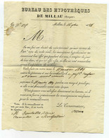 Bureau Des Hypothèques MILHAU / Dept 11 AVEYRON / 1828 - 1801-1848: Précurseurs XIX