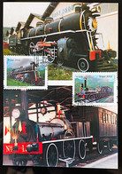 BRAZIL Maximo Postal 238 Trens Antigos Baroneza Locomotiva 370 Trem Ferrovia 2 Carimbos CBC MG E RJ - Altri & Non Classificati