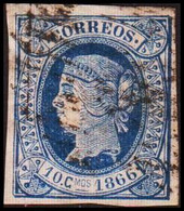 1866. SPANISH WESTINDIES. Isabella II 10 C. 1866  (Michel 19) - JF413855 - Sonstige & Ohne Zuordnung