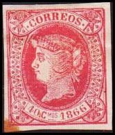 1866. SPANISH WESTINDIES. Isabella II 40 C. 1866 No Gum. (Michel 21) - JF413862 - Other & Unclassified