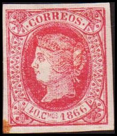 1866. SPANISH WESTINDIES. Isabella II 40 C. 1866 No Gum. (Michel 21) - JF413863 - Autres & Non Classés