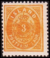 1897. Aur-Issue. 3 Aur Orange. Perf. 12½. Never Hinged. (Michel 12B) - JF413906 - Neufs