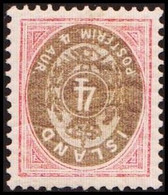 1900. Aur-Issue. 4 Aur Rose/grey. Inverted Watermark. Hinged. (Michel 20) - JF414000 - Neufs