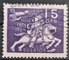 SWEDEN 1924- Canceled - Sc# 215 - 15o - Used Stamps