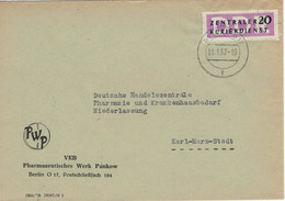 DDR ZKD VEB Pharmazeutisches Werk Pankow 1957 - Pharmacy