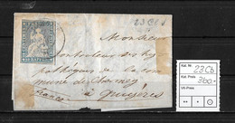 1854-1862 Helvetia (ungezähnt)  Faltbrief Franco ROMONT Nach GRUYÈRES / FR   ►SBK-23Cb◄ - Lettres & Documents