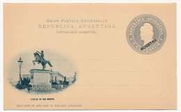 ARGENTINE - Entier Postal - Carte Postale - 6 Centavos (MUESTRA) - Estatua De San Martin - Enteros Postales