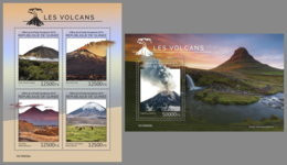 GUINEA REP. 2019 MNH Volcanoes Vulkane Volcans M/S+S/S - OFFICIAL ISSUE - DH1929 - Volcans