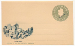 ARGENTINE - Entier Postal - Carte Postale - 4 Centavos (MUESTRA) - Calle De Santa Fe - Postwaardestukken