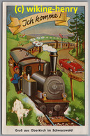 Oberkirch - Karte Mit Leporello 1   Ich Komme !   Mit Lokomotive - Oberkirch