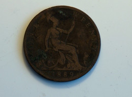 UK 1 Penny 1889 - D. 1 Penny