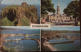 Cpm De 1977, STONEHAVEN,  MULTI VIEW - Multivues, écrite, Timbre - Aberdeenshire