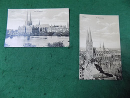 VINTAGE GERMANY: Lubeck X2 Sepia - Luebeck-Travemuende