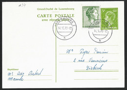 Carte Correspondance - Korrespondenzkarte - Entier Postal - Stationery - No. 134 Carte-double Obl. - Oficiales