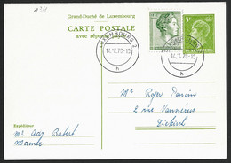 Carte Correspondance - Korrespondenzkarte - Entier Postal - Stationery - No. 134 Carte-double Obl. - Service