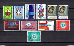 Naciones Unidas .- New York    1971-72  .-   213/214-215/216-217/218-219-220-221-222/223 - Used Stamps