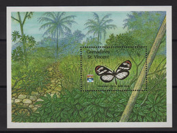 St Vincent & Grenadines - BF 88 - Faune - Papillon - Cote 7.50€ - ** Neuf Sans Charniere - St.Vincent Und Die Grenadinen