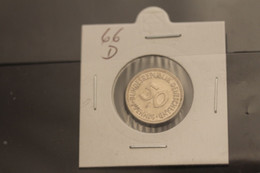 Bundesrepublik Deutschland, Kursmünze 50 Pfennig, 1966 D, Jäger-Nr. 384, Vz - 50 Pfennig