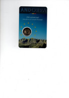 ANDORRA 2 EURO 2014 COINCARD LID RAAD VAN EUROPA - Andorre