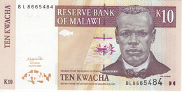 BILLETE DE MALAWI DE 10 KWACHA DEL AÑO 2004 SIN CIRCULAR (BANKNOTE) (UNCIRCULATED) - Malawi