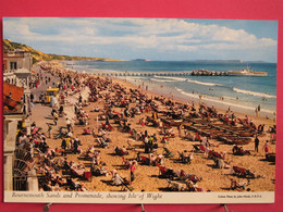 Visuel Très Peu Courant - Angleterre - Dorset - Bournemouth Sands And Promenade Showing Isle Of Wight - R/verso - Bournemouth (ab 1972)