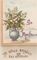 CPA 84 MONTEUX FANTAISIE JE VOUS ENVOIE CES FLEURS - Morieres Les Avignon