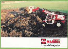 Belle CPM Publicitaire Publicité BTP Engin Marque Manitou Agricole Tracteur Cachet Dépot Toulouse - Pubblicitari