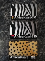 NETHERLANDS  PREPAID CARD  AFRICA CARDS 3X  ALL DIFFERENT      ** 4693** - Openbaar