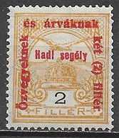 Hungary 1915. Scott #B36 (MH) Turul And Crown Of St. Stephen - Unused Stamps