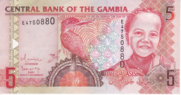 BILLETE DE GAMBIA DE 5 DALASIS DEL AÑO 2001 EN CALIDAD EBC (XF)  (BANKNOTE) - Gambia
