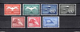 Naciones Unidas .- New York    1951-59  .-   1/4-5/7    Aéreos - Poste Aérienne