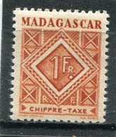 MADAGASCAR  N°  34 **  (Taxe)  (Y&T)  (Neuf) - Timbres-taxe