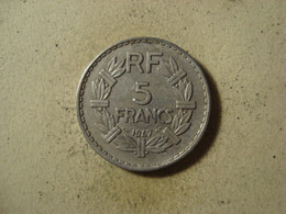 MONNAIE FRANCE 5 FRANCS 1947 LAVRILLIER  ( 9 Ouvert ) - 5 Francs